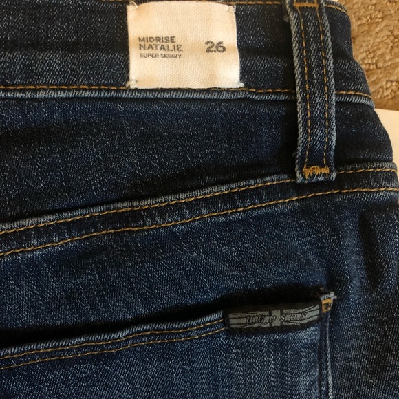 Hudson Midrise Natalie Super Skinny Crop Jeans 26 - Picture 6 of 6